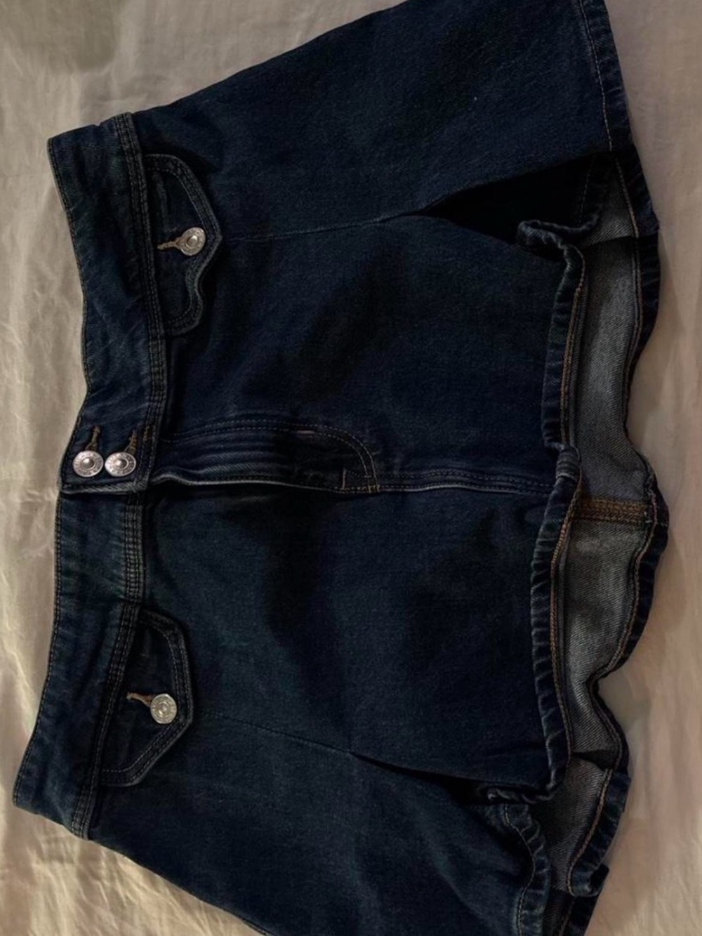 American Eagle Outfitters Dark Indigo Denim Mini Skirt